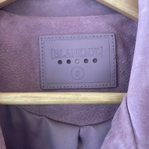 NWOT Blank NYC Suede Moto Jacket Lilac Light Purple Size S - Picture 8 of 8